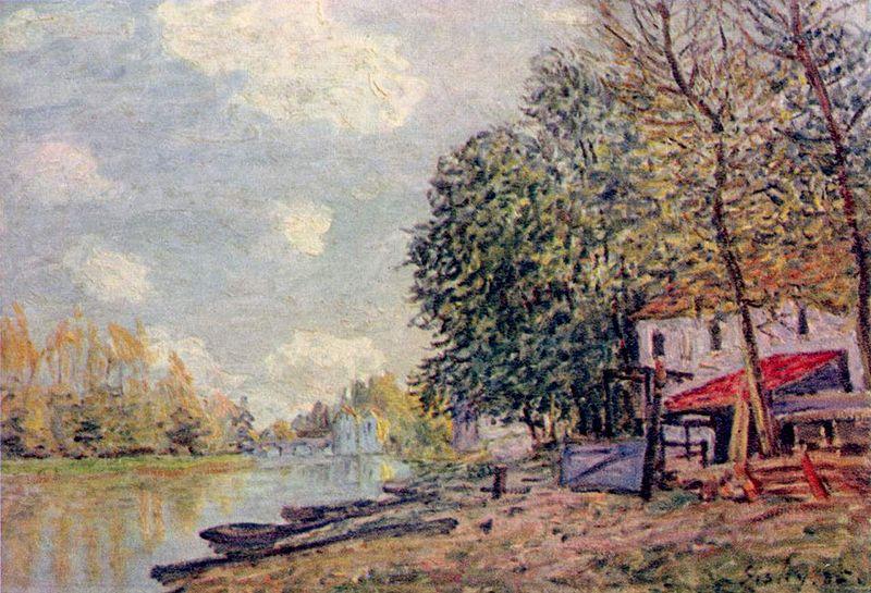 Alfred Sisley Der Loing in Moret Germany oil painting art